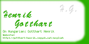 henrik gotthart business card